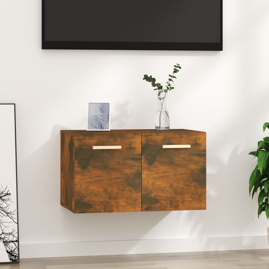 Wandkast 60x36,5x35 cm bewerkt hout gerookt eikenkleurig is nu te koop bij PeponiXL, paradijselijk wonen!