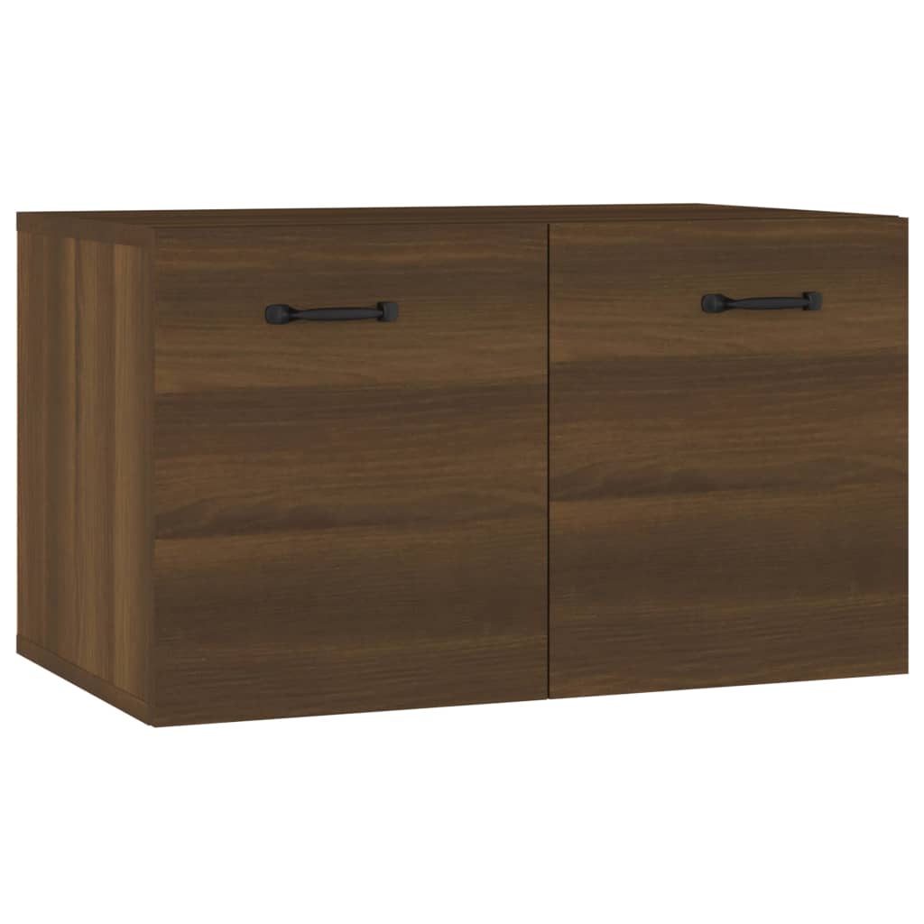 Wandkast 60x36,5x35 cm bewerkt hout bruin eikenkleur is nu te koop bij PeponiXL, paradijselijk wonen!