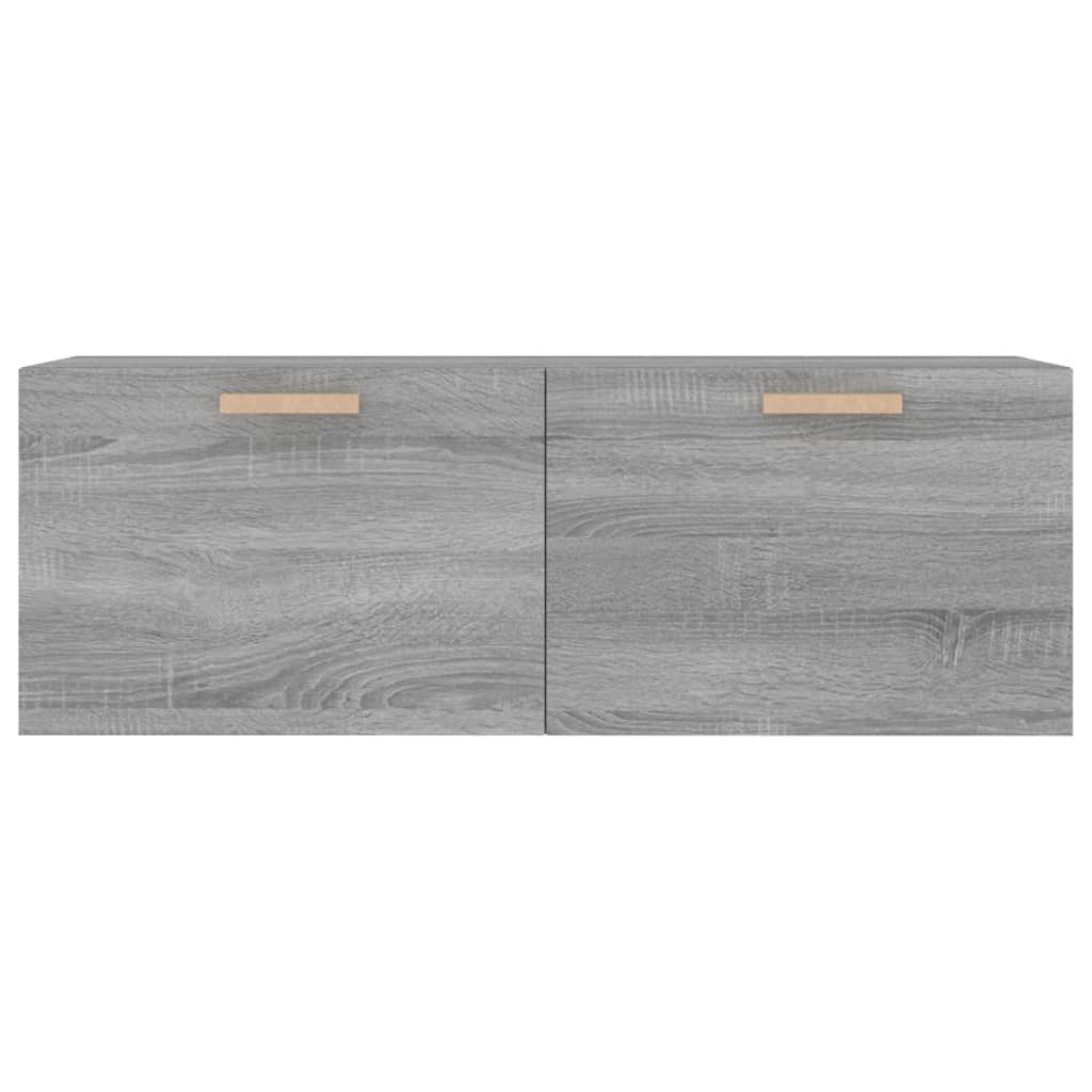 Wandkast 100x36,5x35 cm bewerkt hout grijs sonoma eikenkleurig is nu te koop bij PeponiXL, paradijselijk wonen!