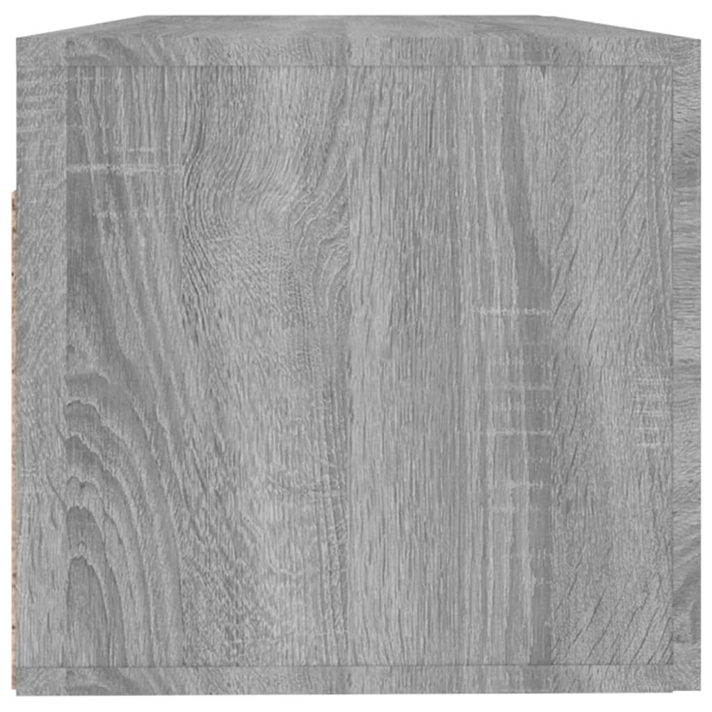 Wandkast 100x36,5x35 cm bewerkt hout grijs sonoma eikenkleurig is nu te koop bij PeponiXL, paradijselijk wonen!