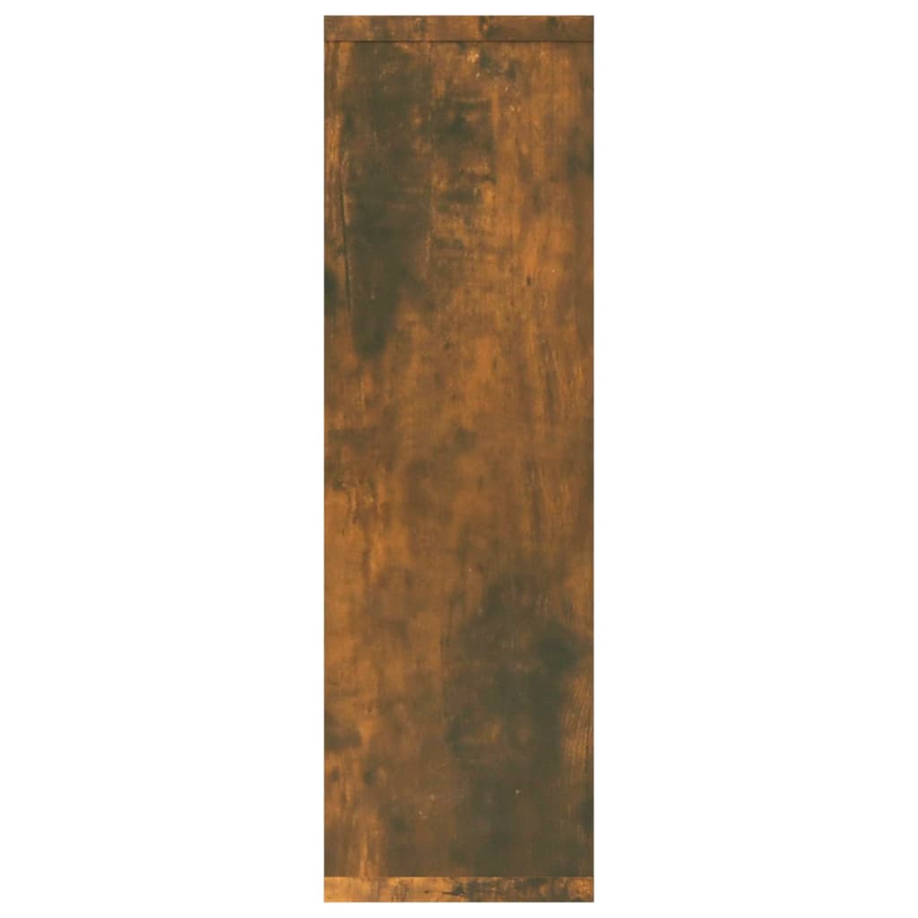 Wandschap 85x16x52,5 cm bewerkt hout gerookt eikenkleurig is nu te koop bij PeponiXL, paradijselijk wonen!