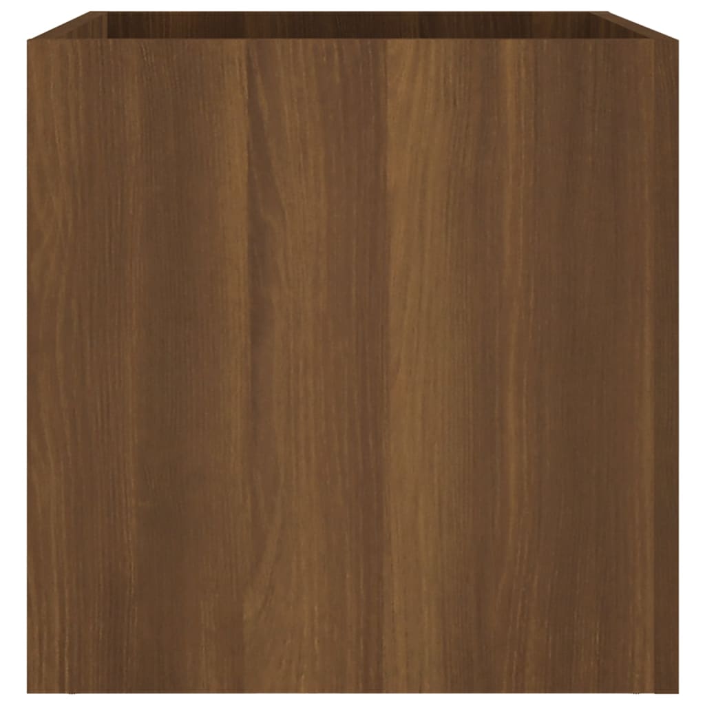 Plantenbak 40x40x40 cm bewerkt hout bruineiken is nu te koop bij PeponiXL, paradijselijk wonen!