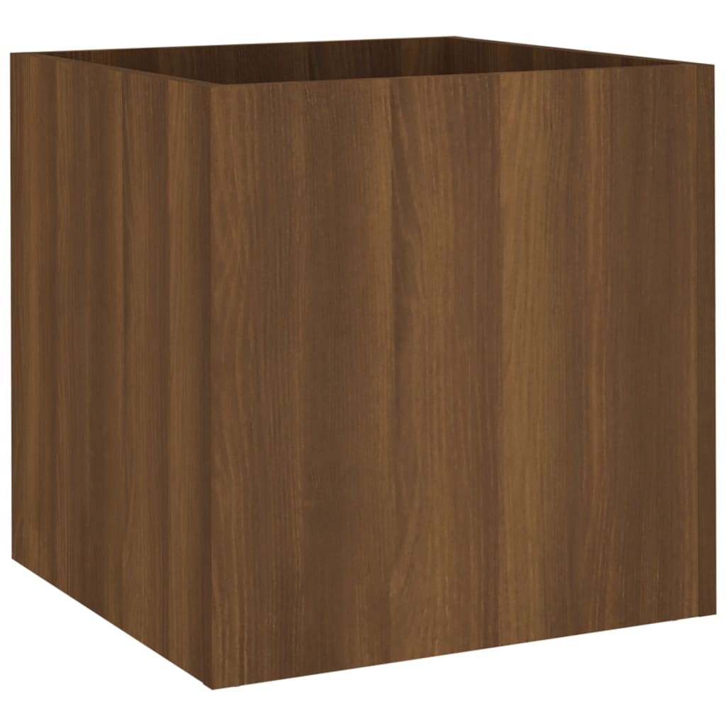Plantenbak 40x40x40 cm bewerkt hout bruineiken is nu te koop bij PeponiXL, paradijselijk wonen!