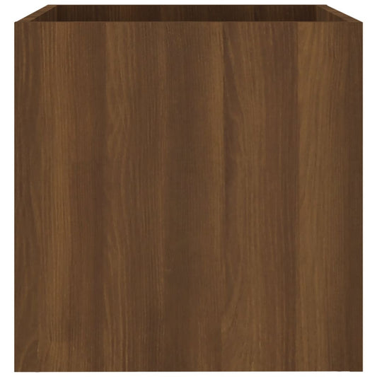 Plantenbak 40x40x40 cm bewerkt hout bruineiken is nu te koop bij PeponiXL, paradijselijk wonen!