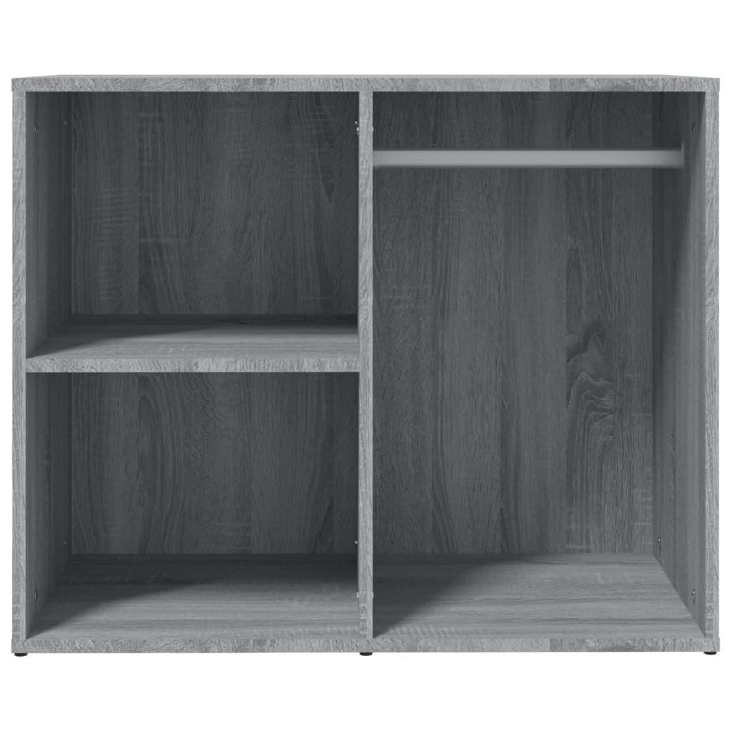 Kledingkast 80x40x65 cm bewerkt hout grijs sonoma eikenkleur is nu te koop bij PeponiXL, paradijselijk wonen!