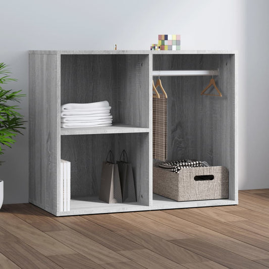 Kledingkast 80x40x65 cm bewerkt hout grijs sonoma eikenkleur is nu te koop bij PeponiXL, paradijselijk wonen!