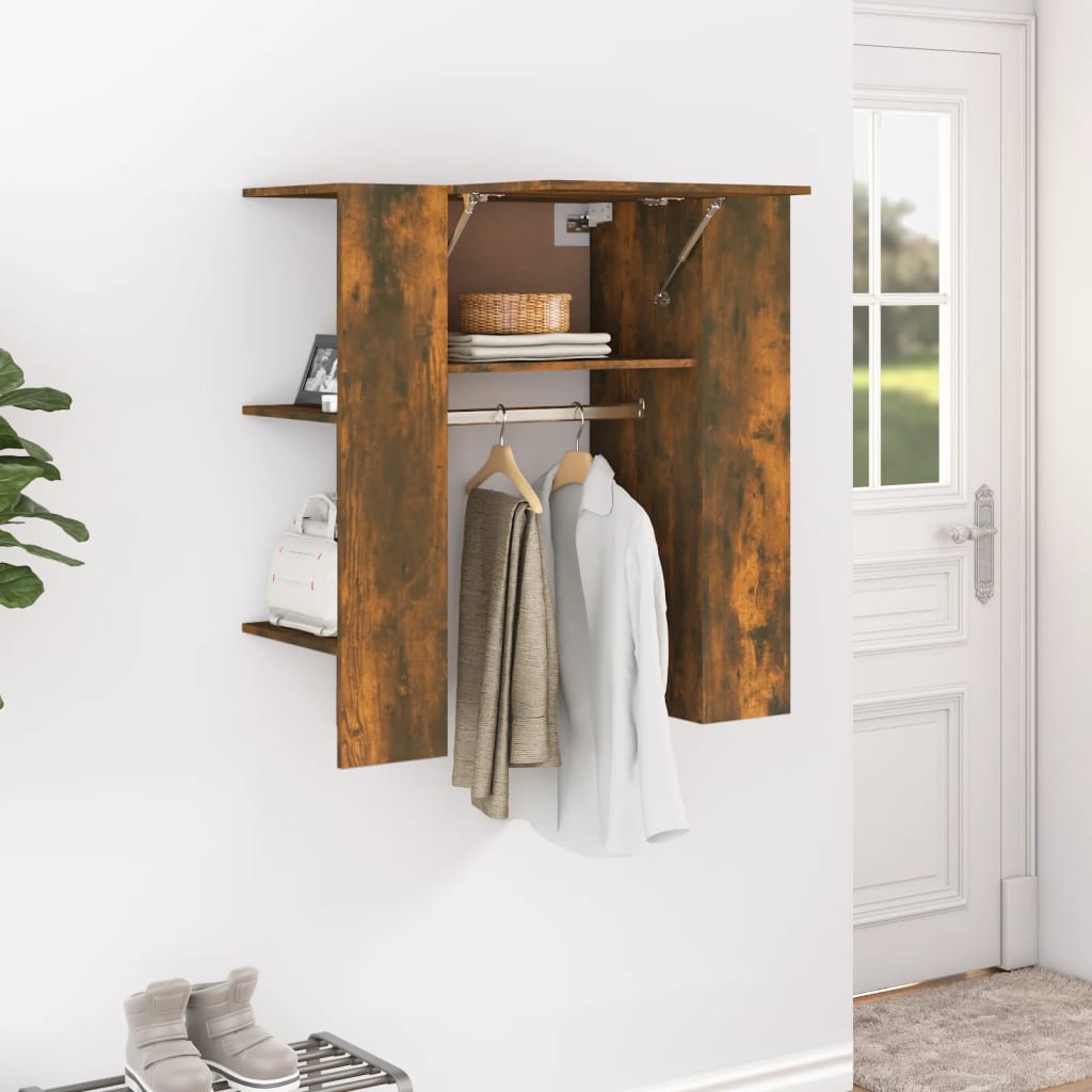 Halmeubel 97,5x37x99 cm bewerkt hout gerookt eikenkleurig is nu te koop bij PeponiXL, paradijselijk wonen!