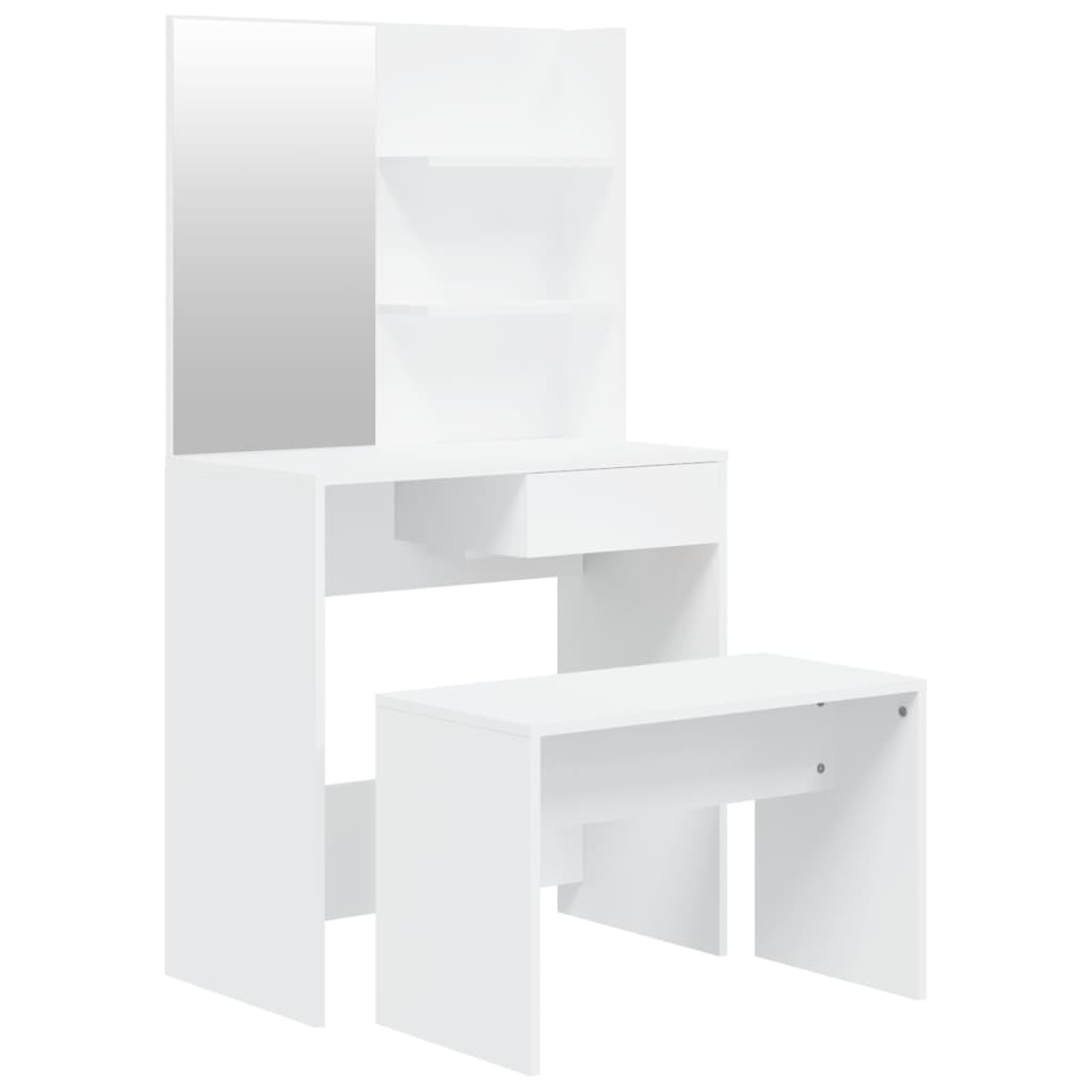 Kaptafelset 74,5x40x141 cm wit is nu te koop bij PeponiXL, paradijselijk wonen!