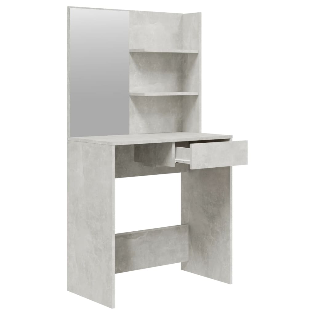 Kaptafelset 74,5x40x141 cm betongrijs is nu te koop bij PeponiXL, paradijselijk wonen!