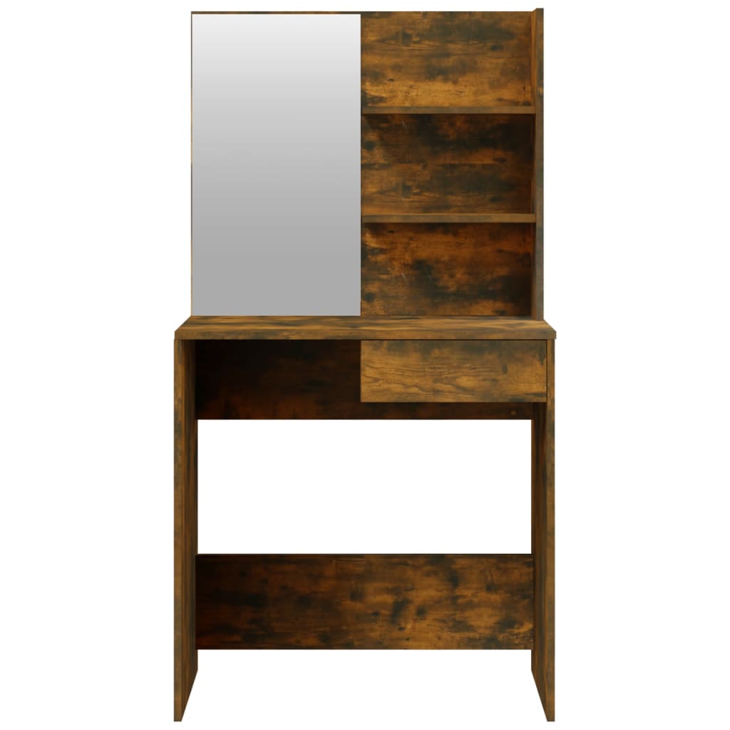 Kaptafelset 74,5x40x141 cm gerookt eiken is nu te koop bij PeponiXL, paradijselijk wonen!