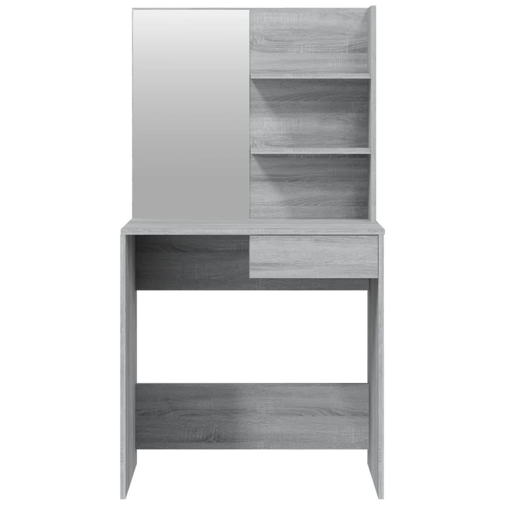 Kaptafelset 74,5x40x141 cm grijs sonoma is nu te koop bij PeponiXL, paradijselijk wonen!
