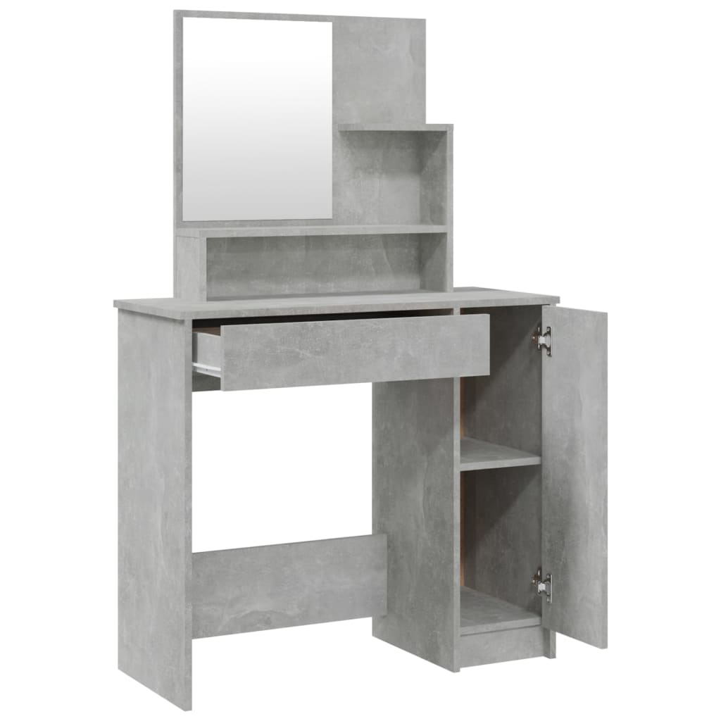 Kaptafelset 86,5x35x136 cm betongrijs is nu te koop bij PeponiXL, paradijselijk wonen!