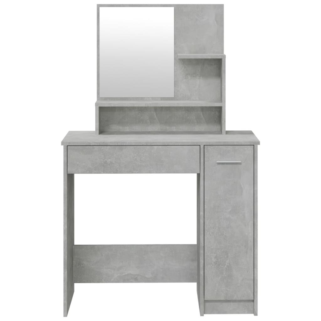 Kaptafelset 86,5x35x136 cm betongrijs is nu te koop bij PeponiXL, paradijselijk wonen!