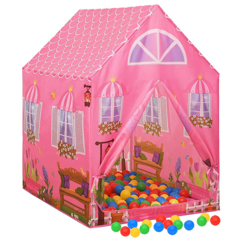 Kinderspeeltent 69x94x104 cm roze is nu te koop bij PeponiXL, paradijselijk wonen!