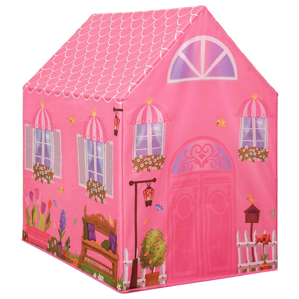 Kinderspeeltent 69x94x104 cm roze is nu te koop bij PeponiXL, paradijselijk wonen!