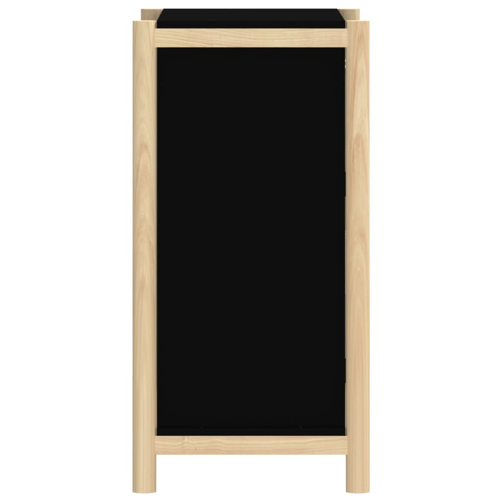 Dressoir 62x38x75 cm bewerkt hout zwart is nu te koop bij PeponiXL, paradijselijk wonen!