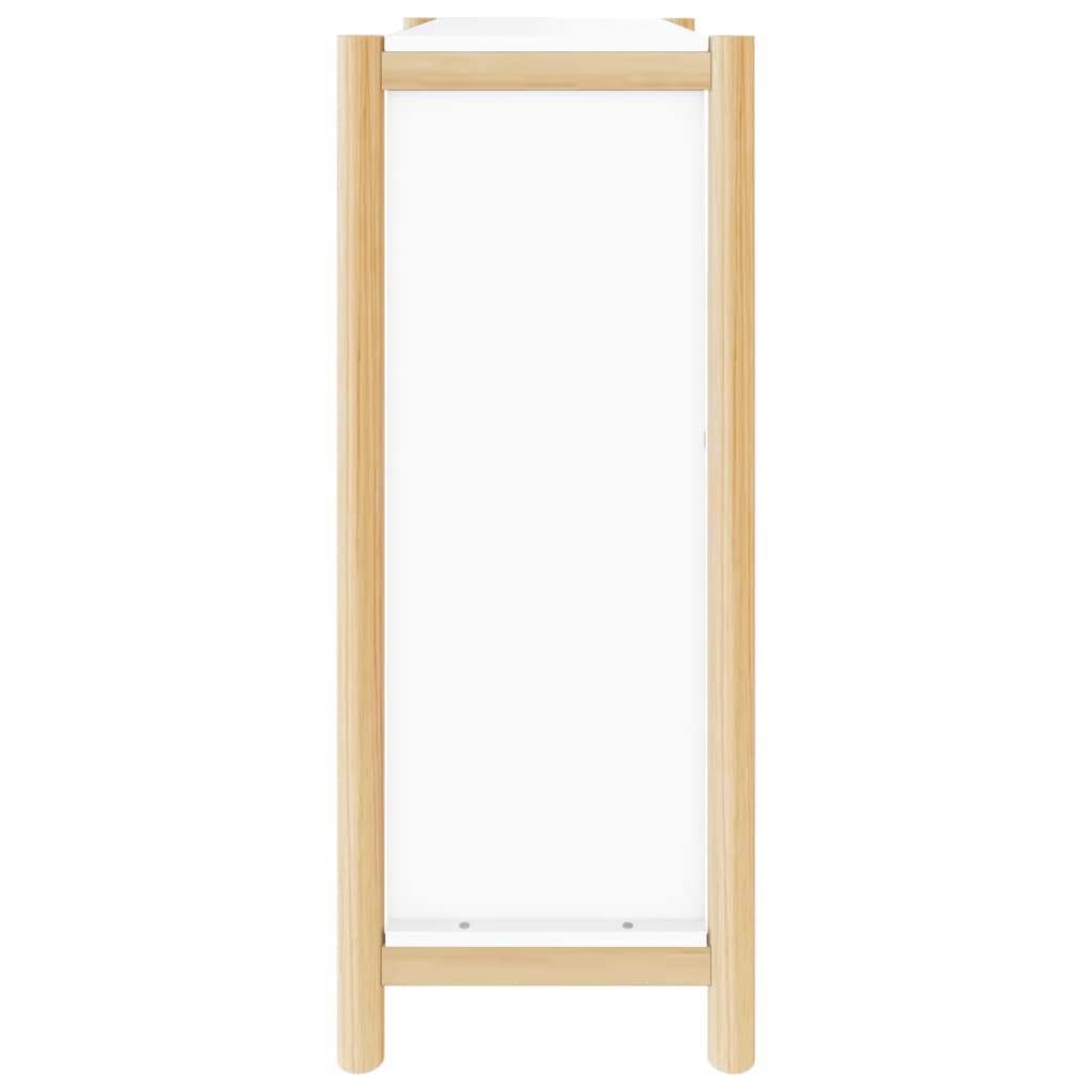 Schoenenkast 57,5x33x80 cm bewerkt hout wit is nu te koop bij PeponiXL, paradijselijk wonen!