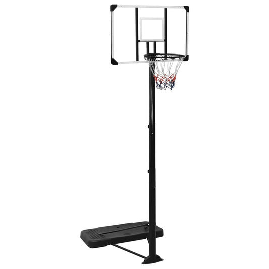 Basketbalstandaard 256-361 cm polycarbonaat transparant is nu te koop bij PeponiXL, paradijselijk wonen!