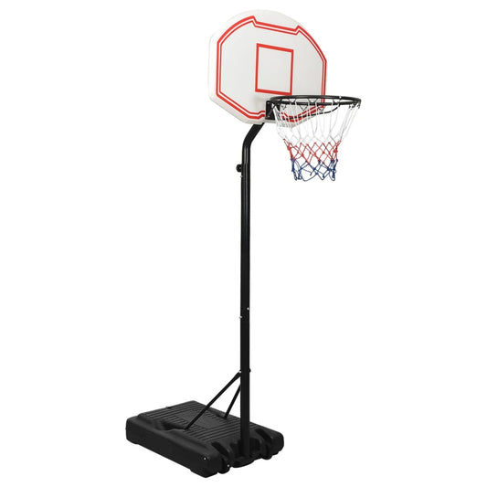 Basketbalstandaard 237-307 cm polyetheen wit is nu te koop bij PeponiXL, paradijselijk wonen!