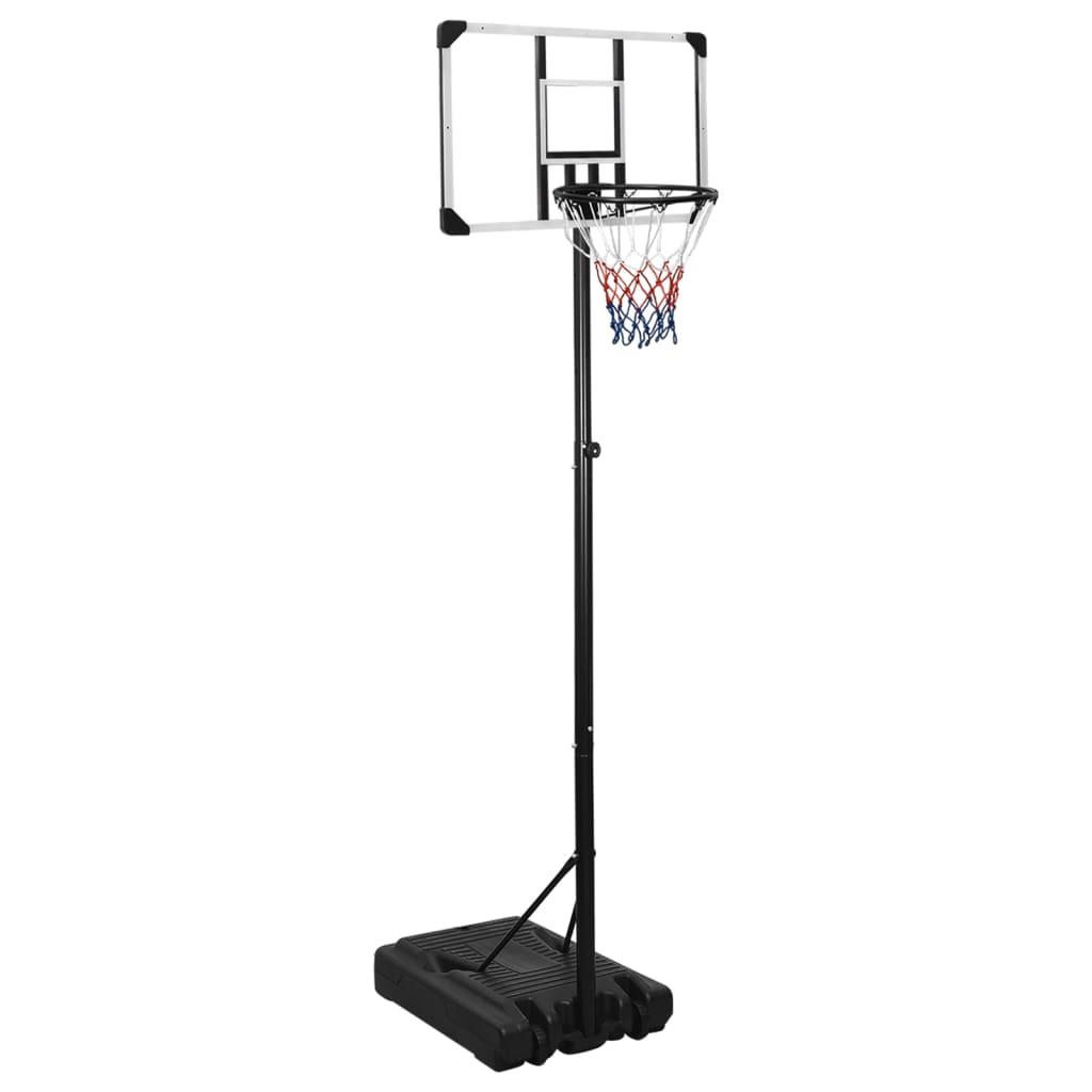 Basketbalstandaard 235-305 cm polycarbonaat transparant is nu te koop bij PeponiXL, paradijselijk wonen!