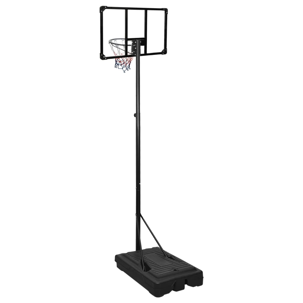 Basketbalstandaard 235-305 cm polycarbonaat transparant is nu te koop bij PeponiXL, paradijselijk wonen!