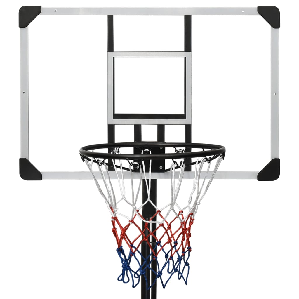 Basketbalstandaard 235-305 cm polycarbonaat transparant is nu te koop bij PeponiXL, paradijselijk wonen!