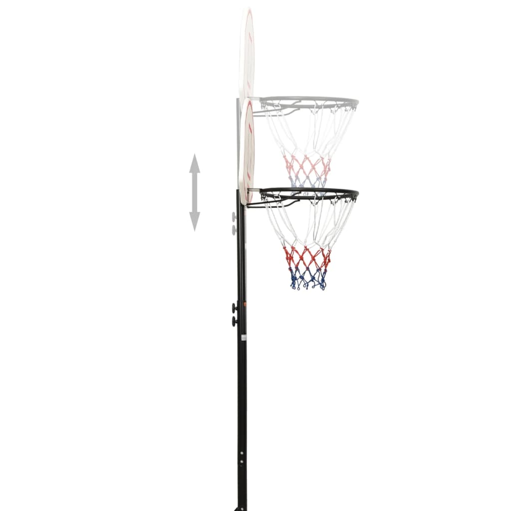 Basketbalstandaard 216-250 cm polyetheen wit is nu te koop bij PeponiXL, paradijselijk wonen!