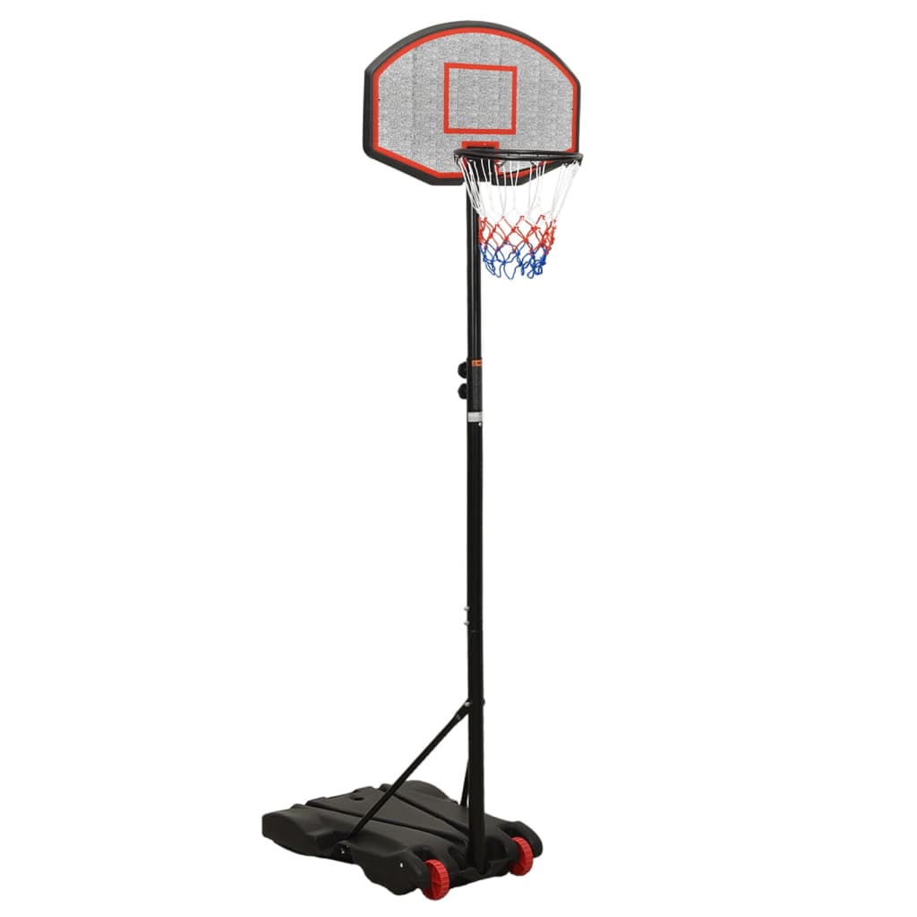 Basketbalstandaard 216-250 cm polyethyleen zwart is nu te koop bij PeponiXL, paradijselijk wonen!