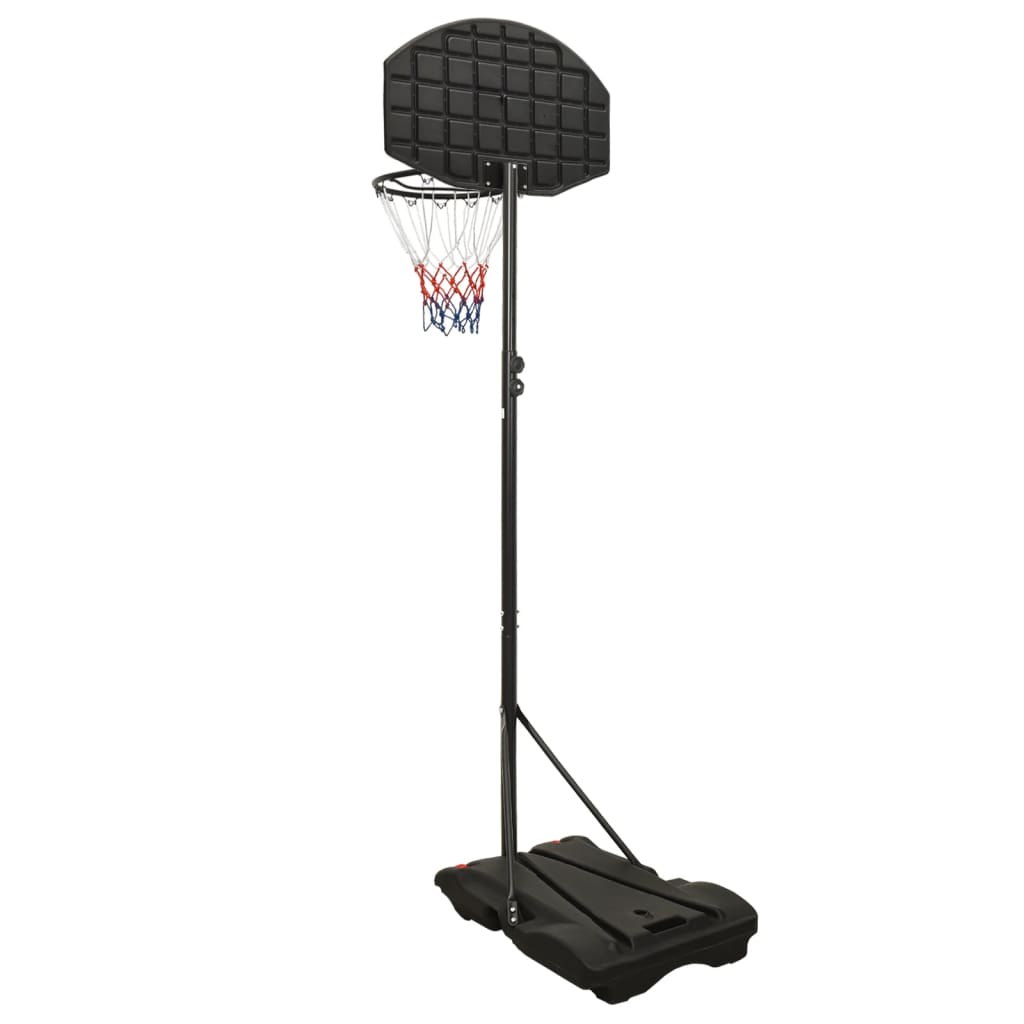 Basketbalstandaard 216-250 cm polyethyleen zwart is nu te koop bij PeponiXL, paradijselijk wonen!