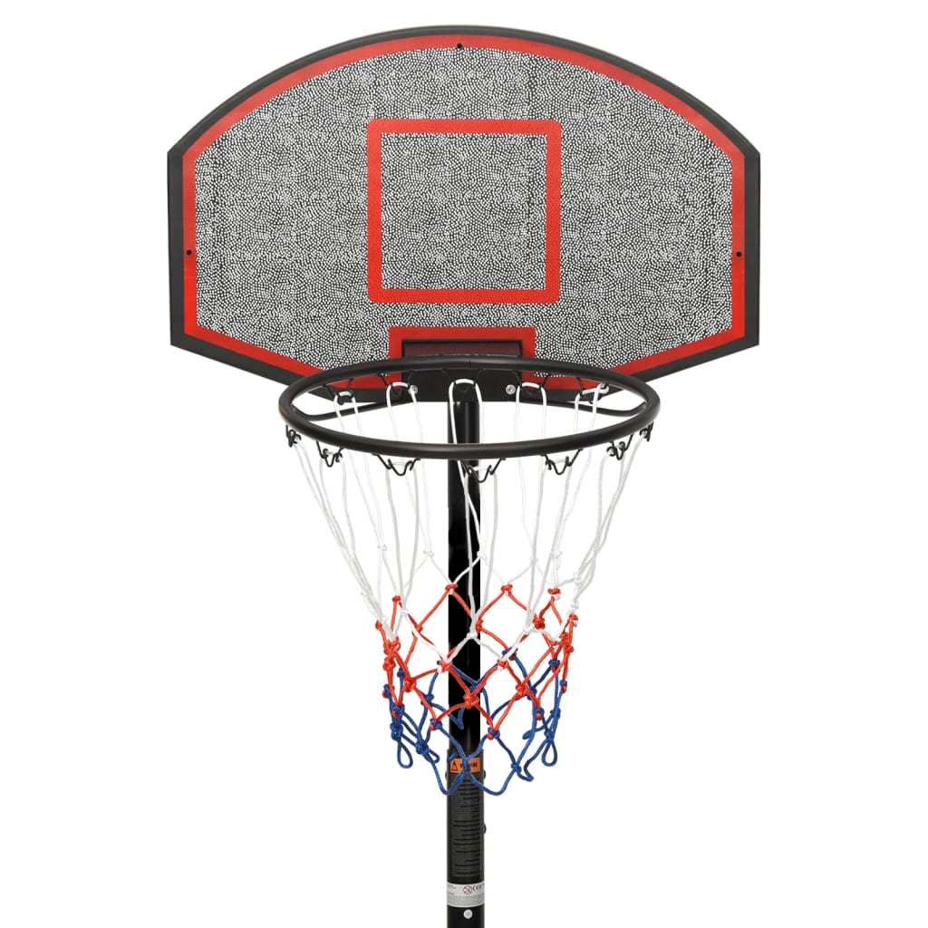 Basketbalstandaard 216-250 cm polyethyleen zwart is nu te koop bij PeponiXL, paradijselijk wonen!