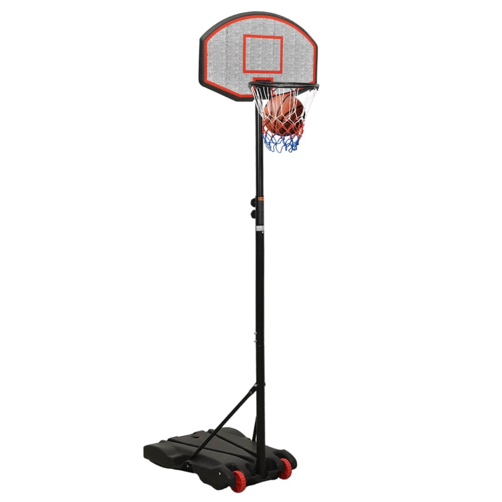 Basketbalstandaard 216-250 cm polyethyleen zwart is nu te koop bij PeponiXL, paradijselijk wonen!