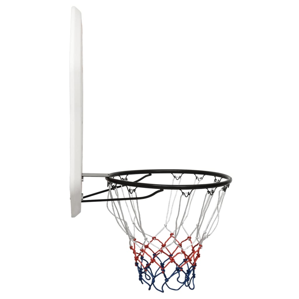 Basketbalbord 109x71x3 cm polyetheen wit is nu te koop bij PeponiXL, paradijselijk wonen!