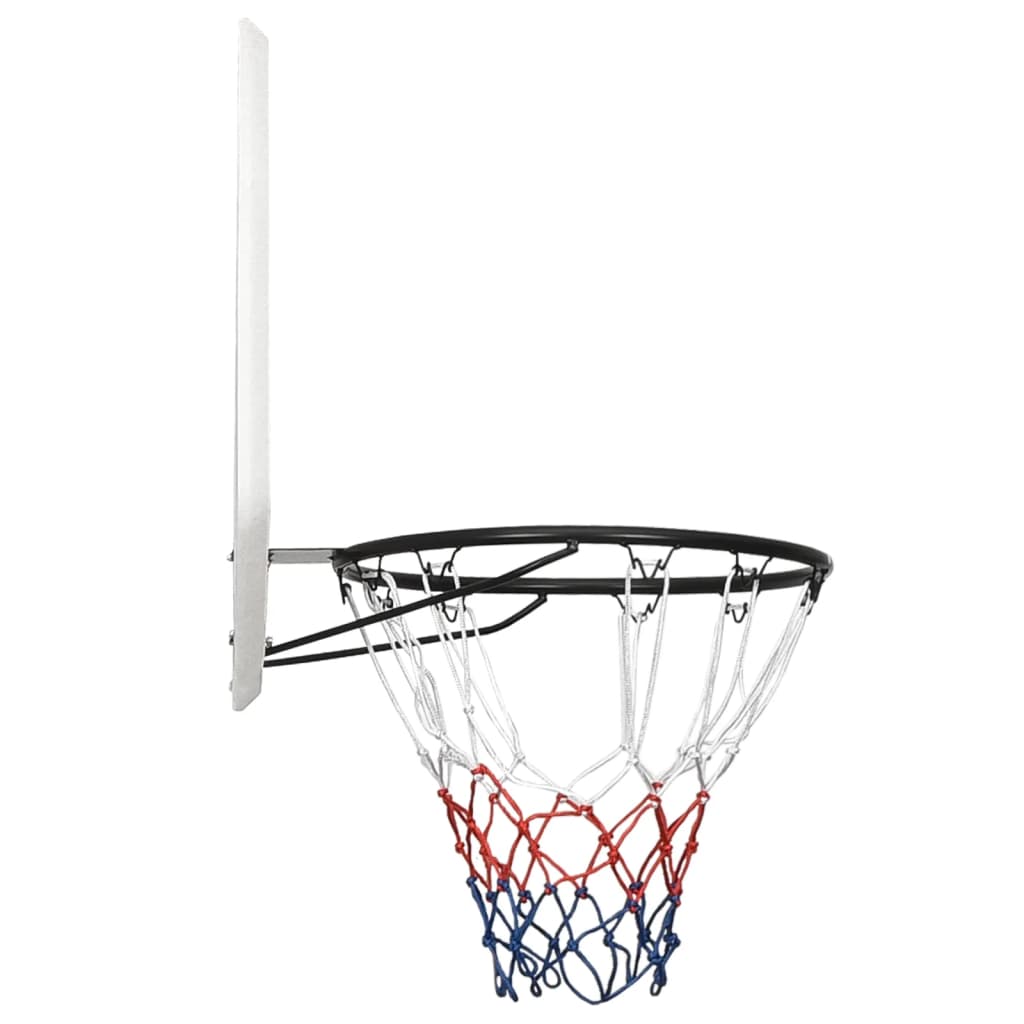 Basketbalbord 90x60x2 cm polyetheen wit is nu te koop bij PeponiXL, paradijselijk wonen!