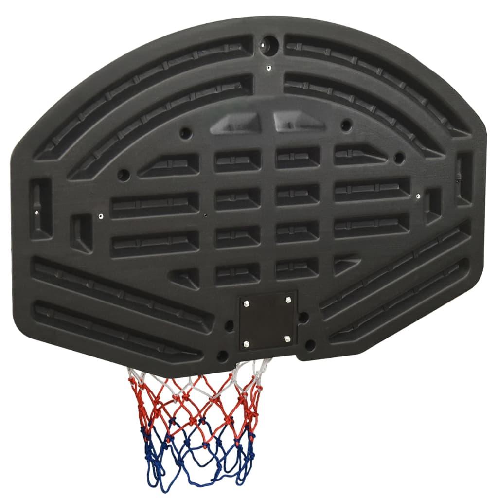 Basketbalbord 90x60x2 cm polyetheen zwart is nu te koop bij PeponiXL, paradijselijk wonen!