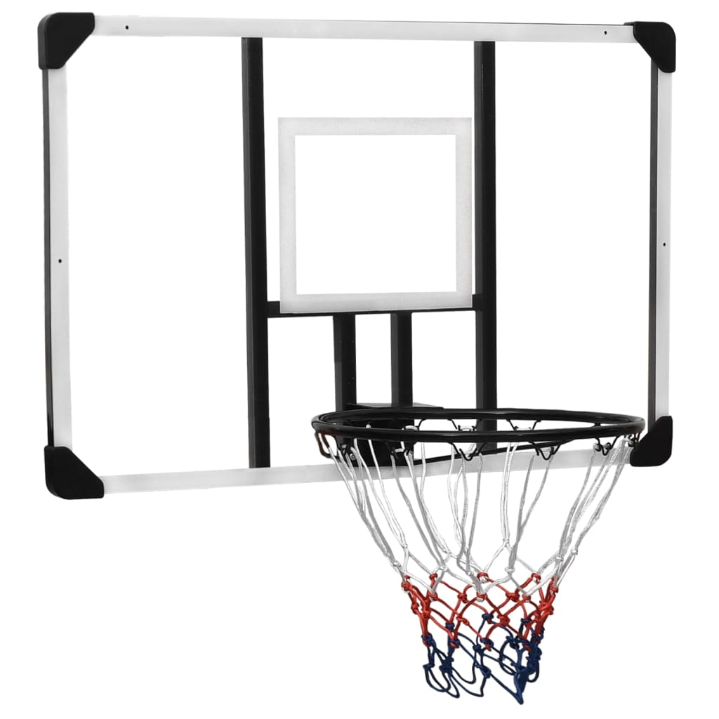 Basketbalbord 106x69x3 cm polycarbonaat transparant is nu te koop bij PeponiXL, paradijselijk wonen!