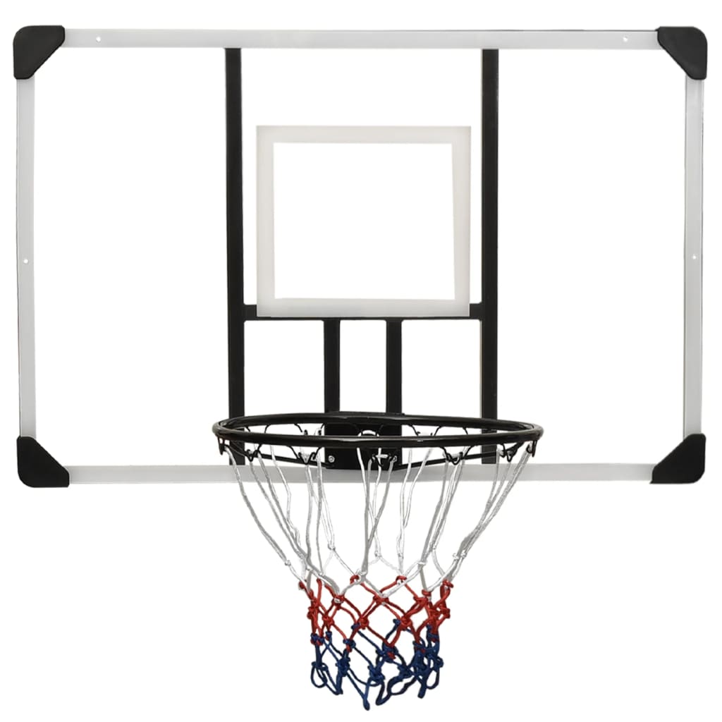 Basketbalbord 106x69x3 cm polycarbonaat transparant is nu te koop bij PeponiXL, paradijselijk wonen!