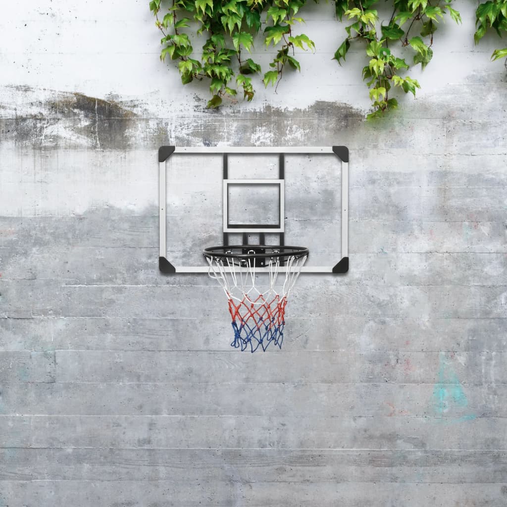 Basketbalbord 90x60x2,5 cm polycarbonaat transparant is nu te koop bij PeponiXL, paradijselijk wonen!