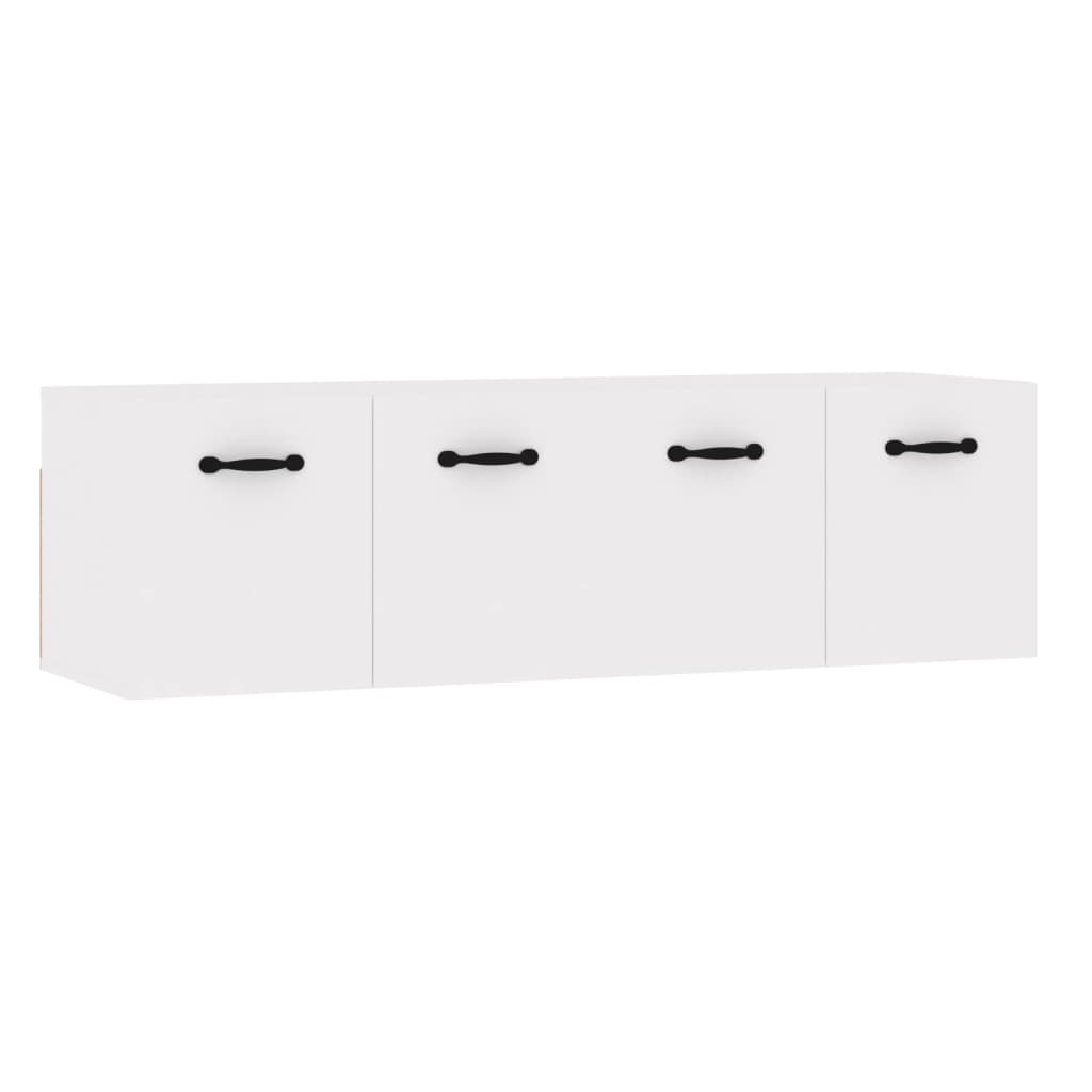 Wandkasten 2 st 80x36,5x35 cm bewerkt hout hoogglans wit is nu te koop bij PeponiXL, paradijselijk wonen!