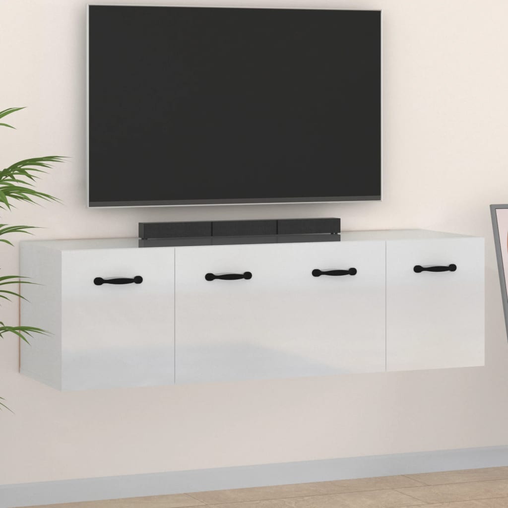 Wandkasten 2 st 80x36,5x35 cm bewerkt hout hoogglans wit is nu te koop bij PeponiXL, paradijselijk wonen!