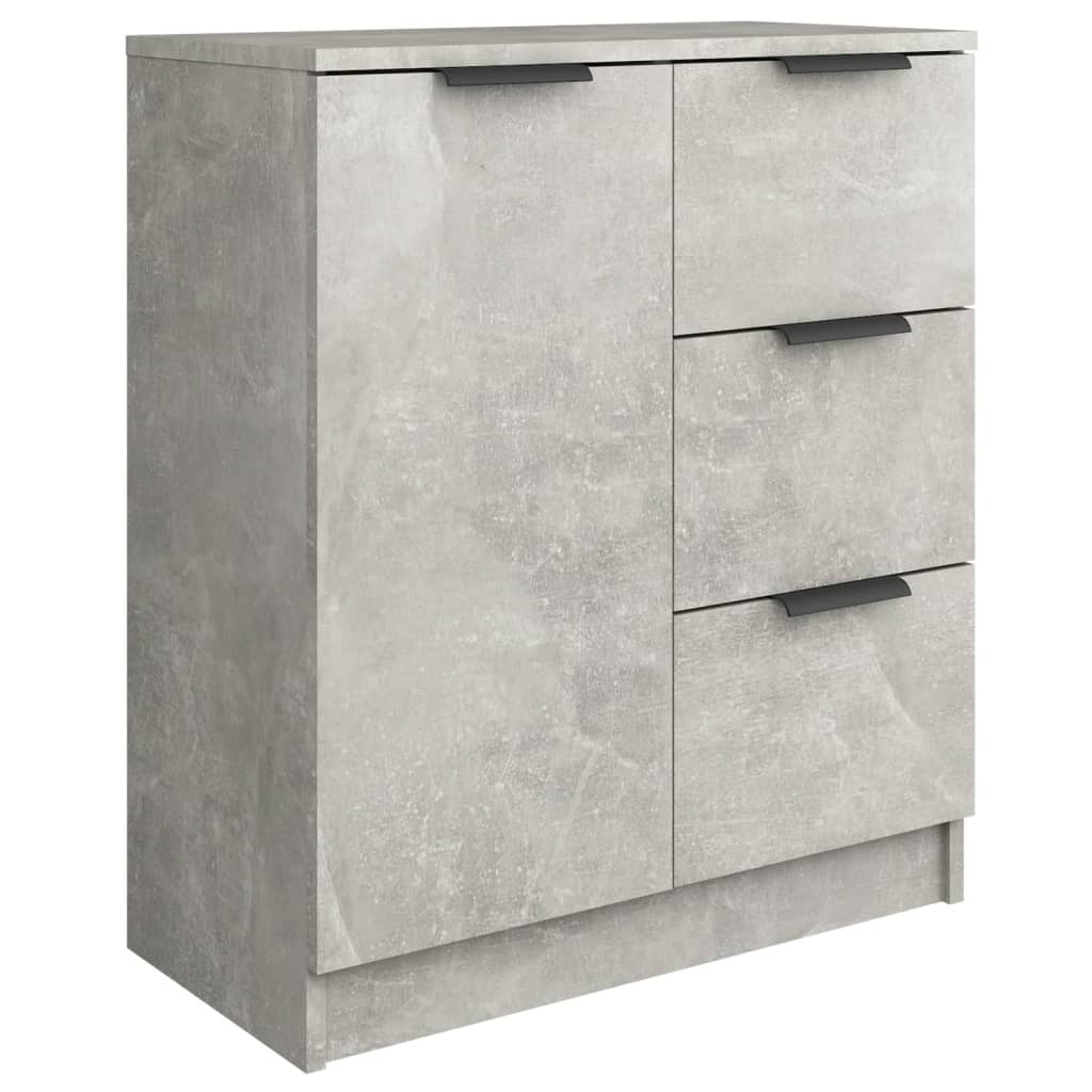 Dressoirs 2 st 60x30x70 cm bewerkt hout betongrijs is nu te koop bij PeponiXL, paradijselijk wonen!