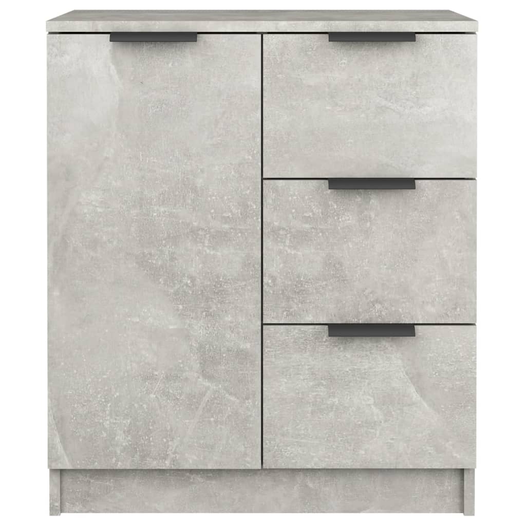Dressoirs 2 st 60x30x70 cm bewerkt hout betongrijs is nu te koop bij PeponiXL, paradijselijk wonen!