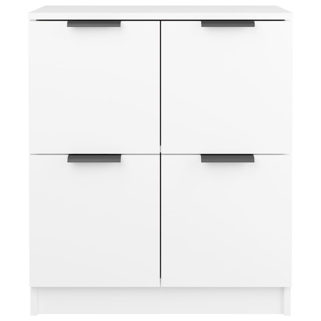 Dressoirs 2 st 60x30x70 cm bewerkt hout wit is nu te koop bij PeponiXL, paradijselijk wonen!
