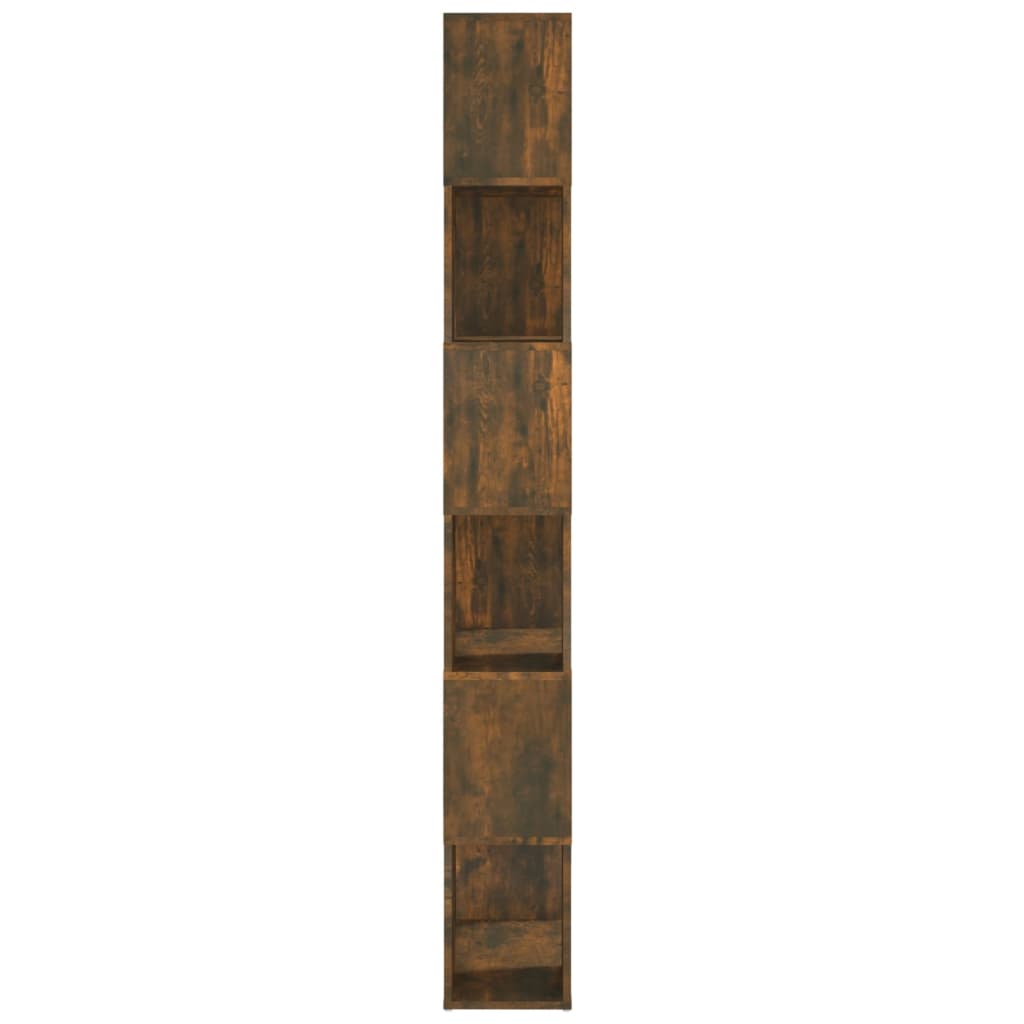 Boekenkast/kamerscherm 60x24x186 cm gerookt eikenkleurig is nu te koop bij PeponiXL, paradijselijk wonen!
