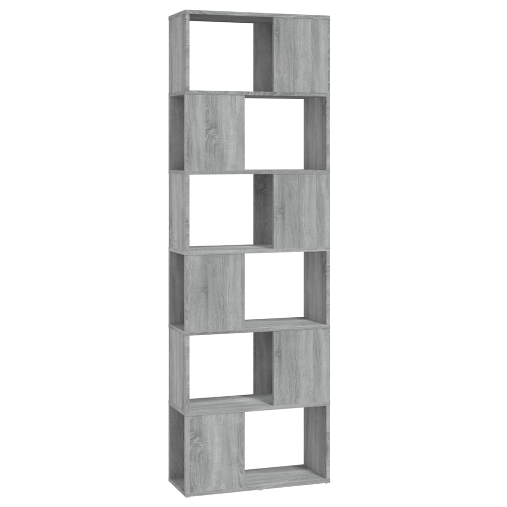 Boekenkast/kamerscherm 60x24x186 cm grijs sonoma eiken is nu te koop bij PeponiXL, paradijselijk wonen!
