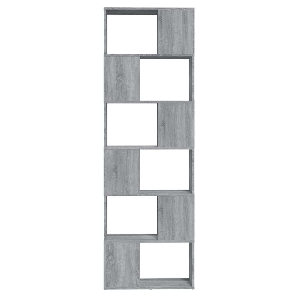 Boekenkast/kamerscherm 60x24x186 cm grijs sonoma eiken is nu te koop bij PeponiXL, paradijselijk wonen!