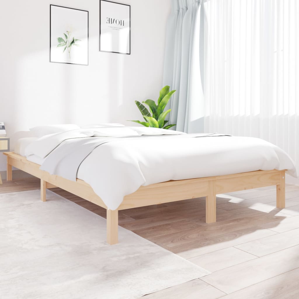 Bedframe massief grenenhout 120x200 cm is nu te koop bij PeponiXL, paradijselijk wonen!