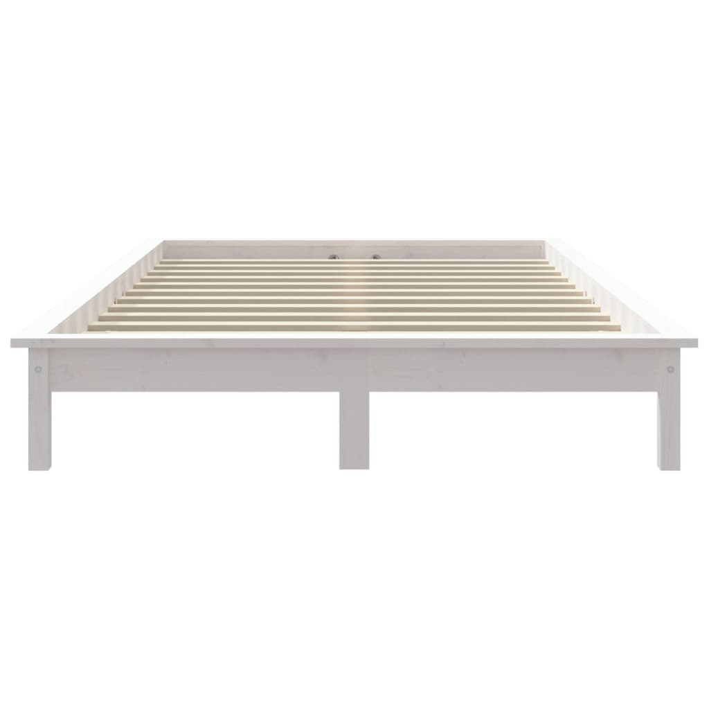 Bedframe massief grenenhout wit 160x200 cm is nu te koop bij PeponiXL, paradijselijk wonen!