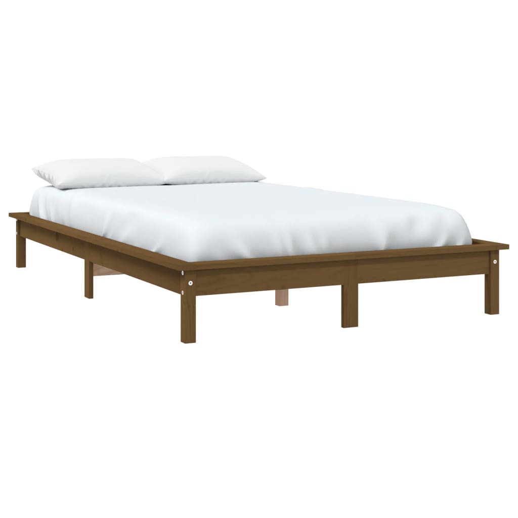 Bedframe massief grenenhout honingbruin 160x200 cm is nu te koop bij PeponiXL, paradijselijk wonen!
