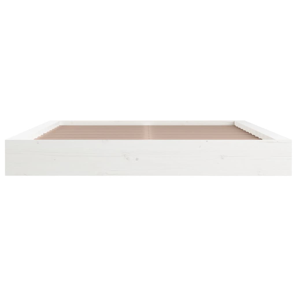 Bedframe massief hout wit 160x200 cm is nu te koop bij PeponiXL, paradijselijk wonen!