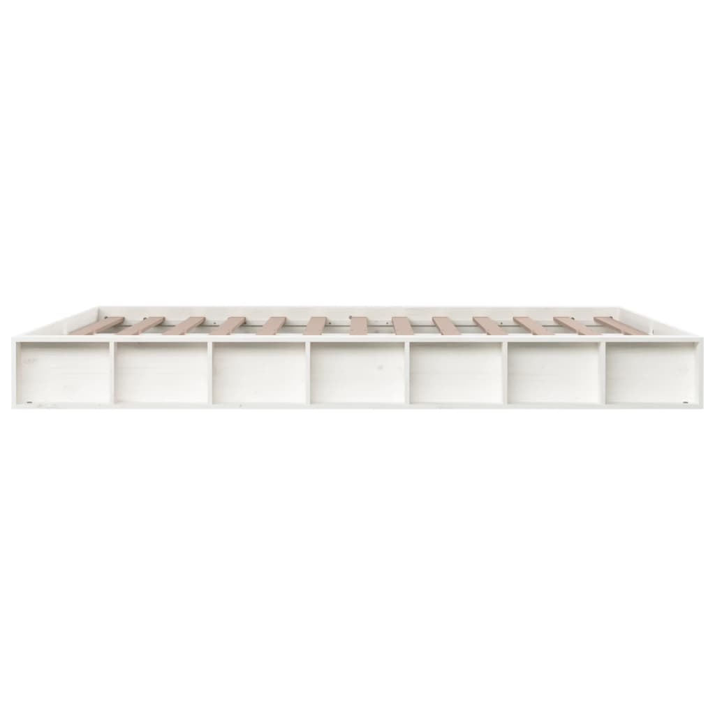 Bedframe massief hout wit 160x200 cm is nu te koop bij PeponiXL, paradijselijk wonen!